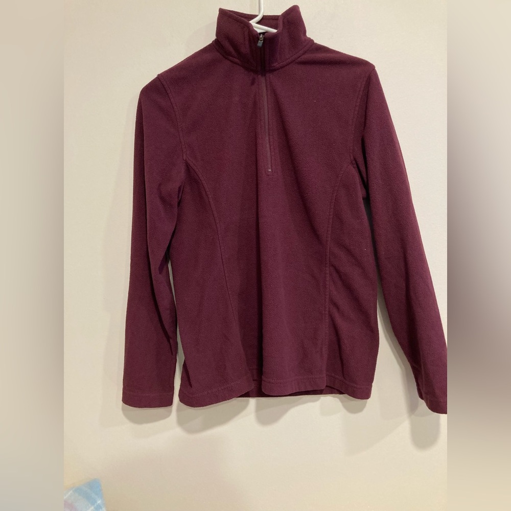Lands’ End Plum Quarter Zip (S)